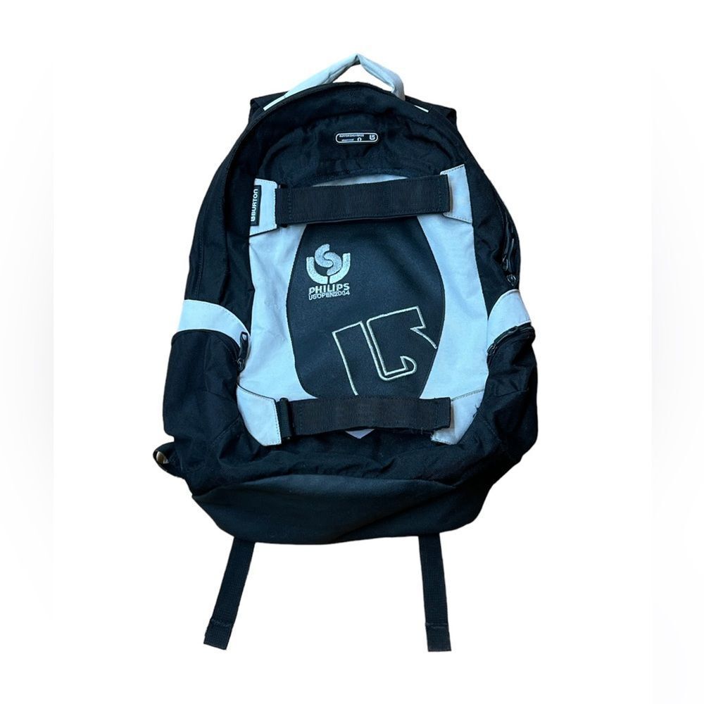 Burton Philips US Open Snowboarding 2004 Silver Black Backpack